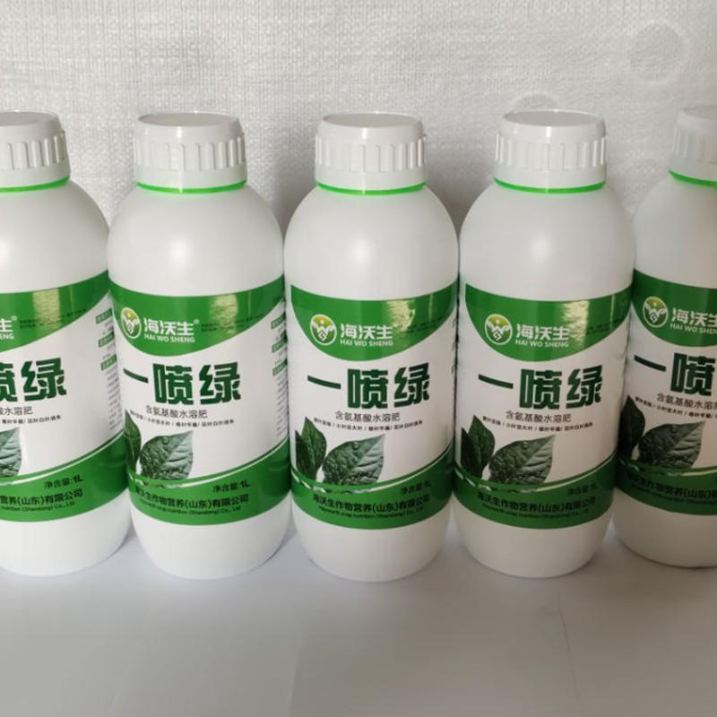 一喷绿叶面肥黄叶变绿生芽蔬菜花卉氨基酸叶面肥厂家