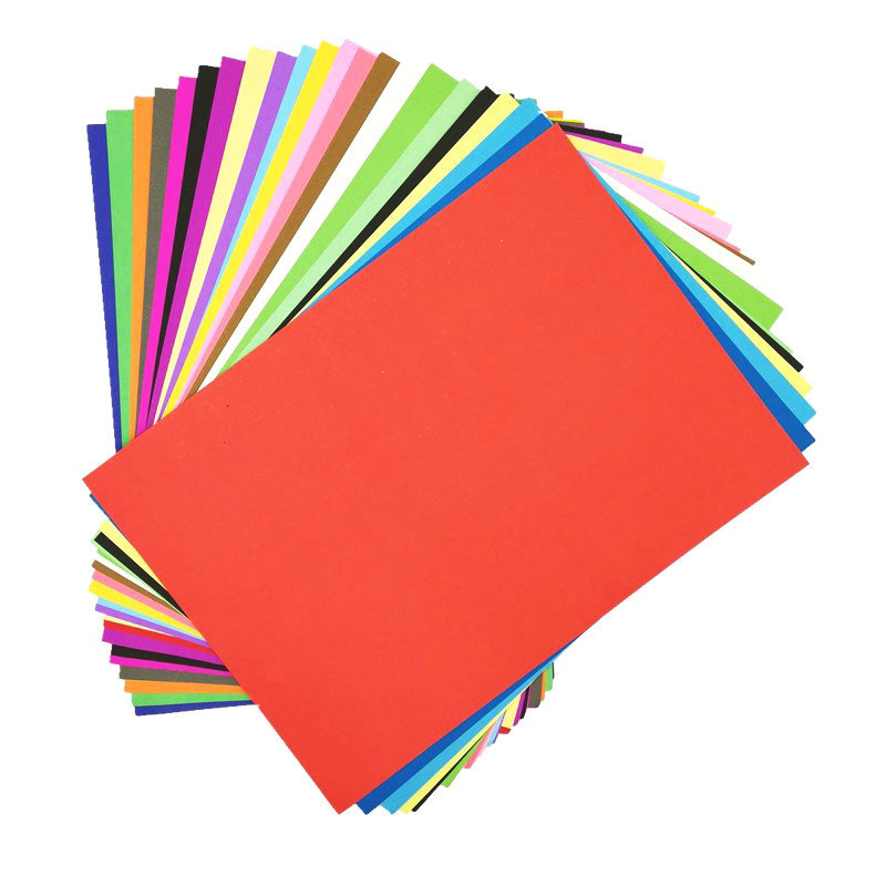 4k彩色硬卡纸200克厚4开卡纸色彩鲜艳材料纸38×53cm幼教手用工