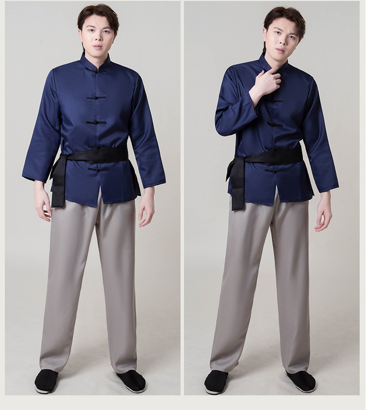 儿童农民百姓服装成人马褂民国时期平民男女村姑话剧合唱演出衣服