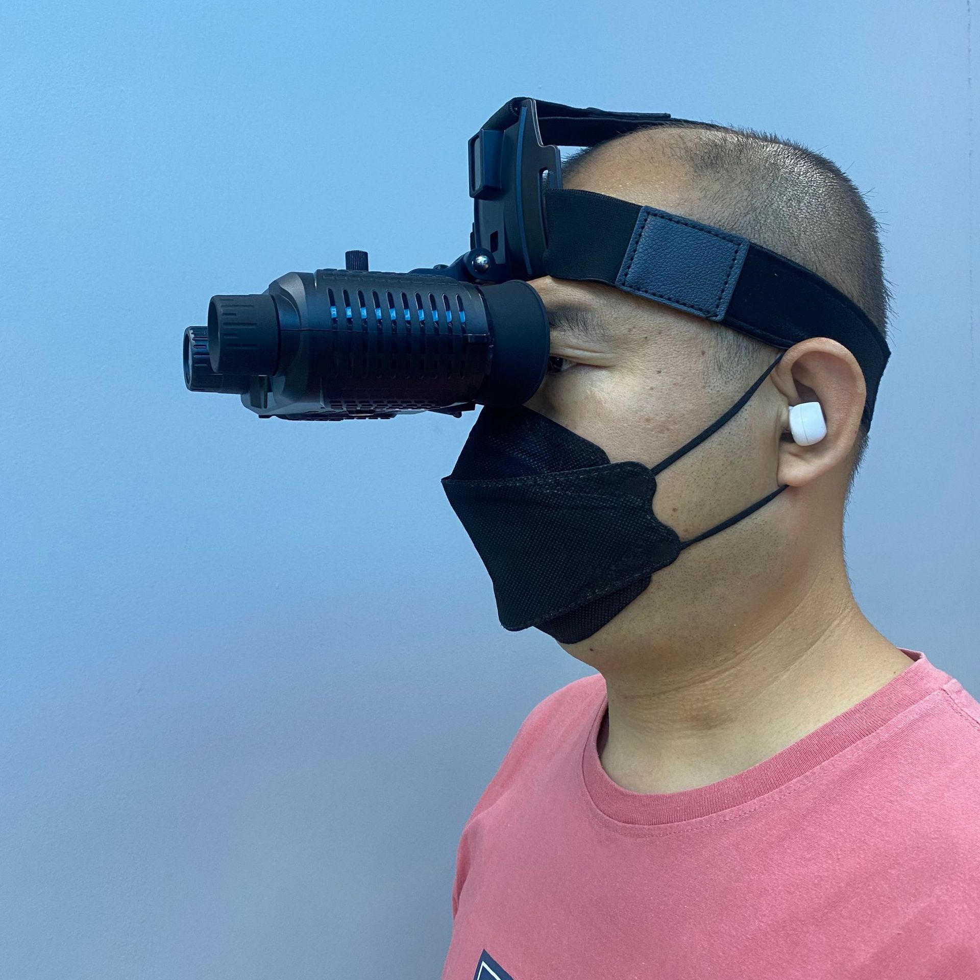 跨境新品头戴式双筒数码夜视仪红外夜视望远镜高清大屏夜间户外用