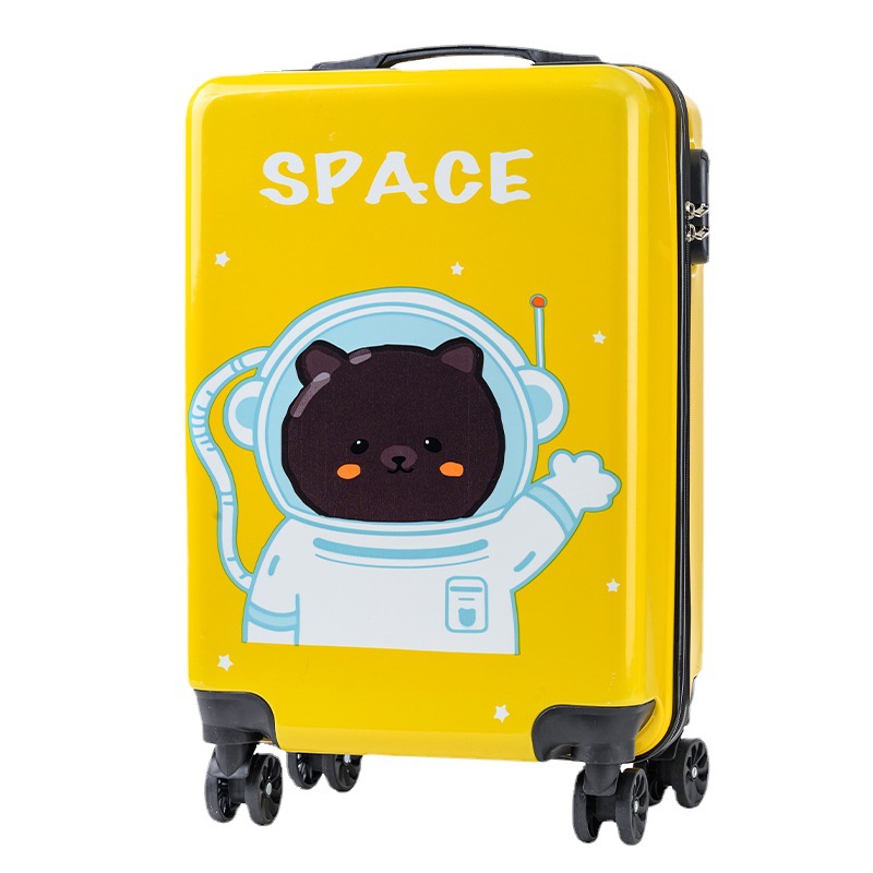 New Bear Trolley Case Wholesale 20-Inch Adult Luggage Large Capacity Universal Wheel Suitcase Printable Logo