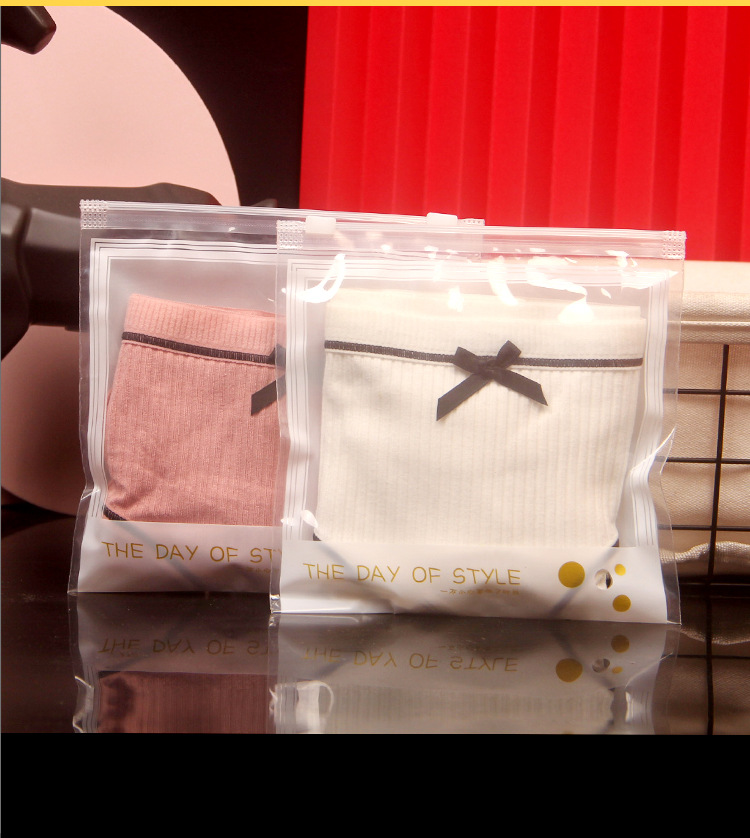 pe透明包装袋女士内裤袜子拉链袋连裤丝袜袜打底袜袋子批发现货