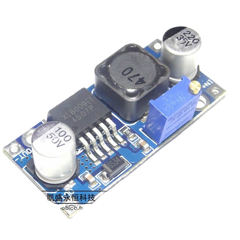 xl6009 dc-dc 升压电源稳压模块输出可调5v/6/9/12v升24v 电流4a