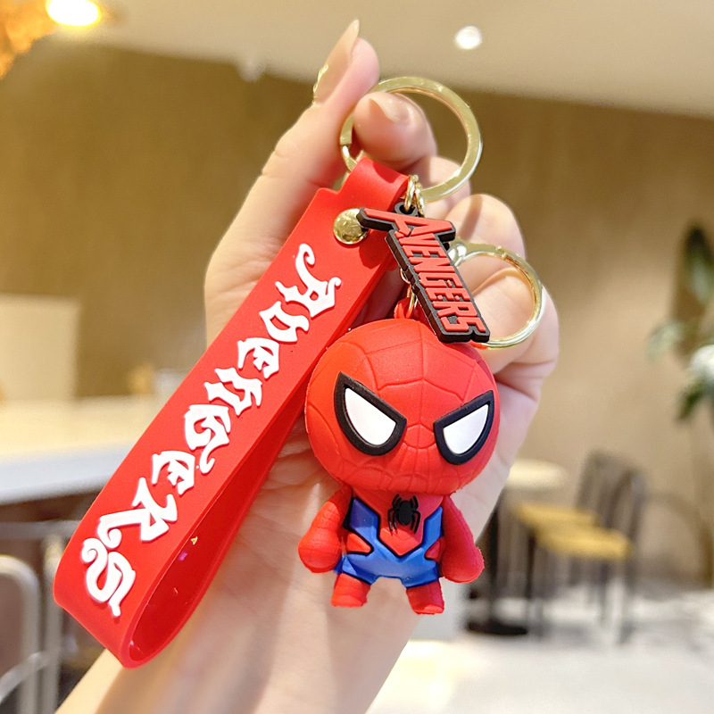 New Spider-Man Iron Man PVC Keychain Avengers Doll Ornaments League of Legends Wholesale