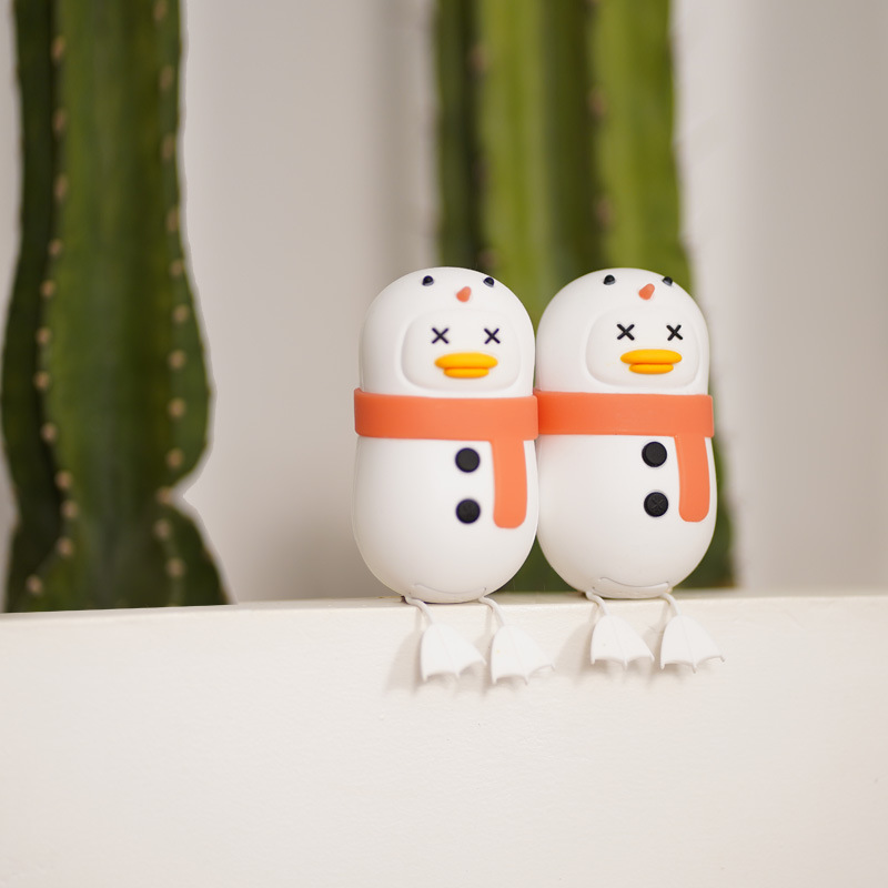 雪人鸭暖手宝充电宝萌宠暖手宝圣诞节礼物情人节礼物大容量充电宝