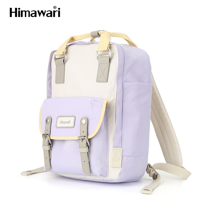 Himawar Backpack Donut Men's and Women's Schoolbags Backpack Casual Daily Computer Bag Japanese and Korean Nylon Contrast Color