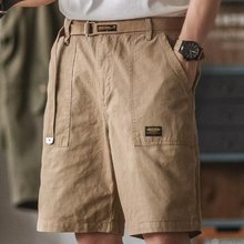 重磅工装短裤夏季美式复古五分裤男潮牌宽松休闲直筒外穿中裤
