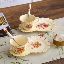 PK7J欧式陶瓷咖啡杯碟套装英式下午花茶家用咖啡杯具奢华结婚礼品