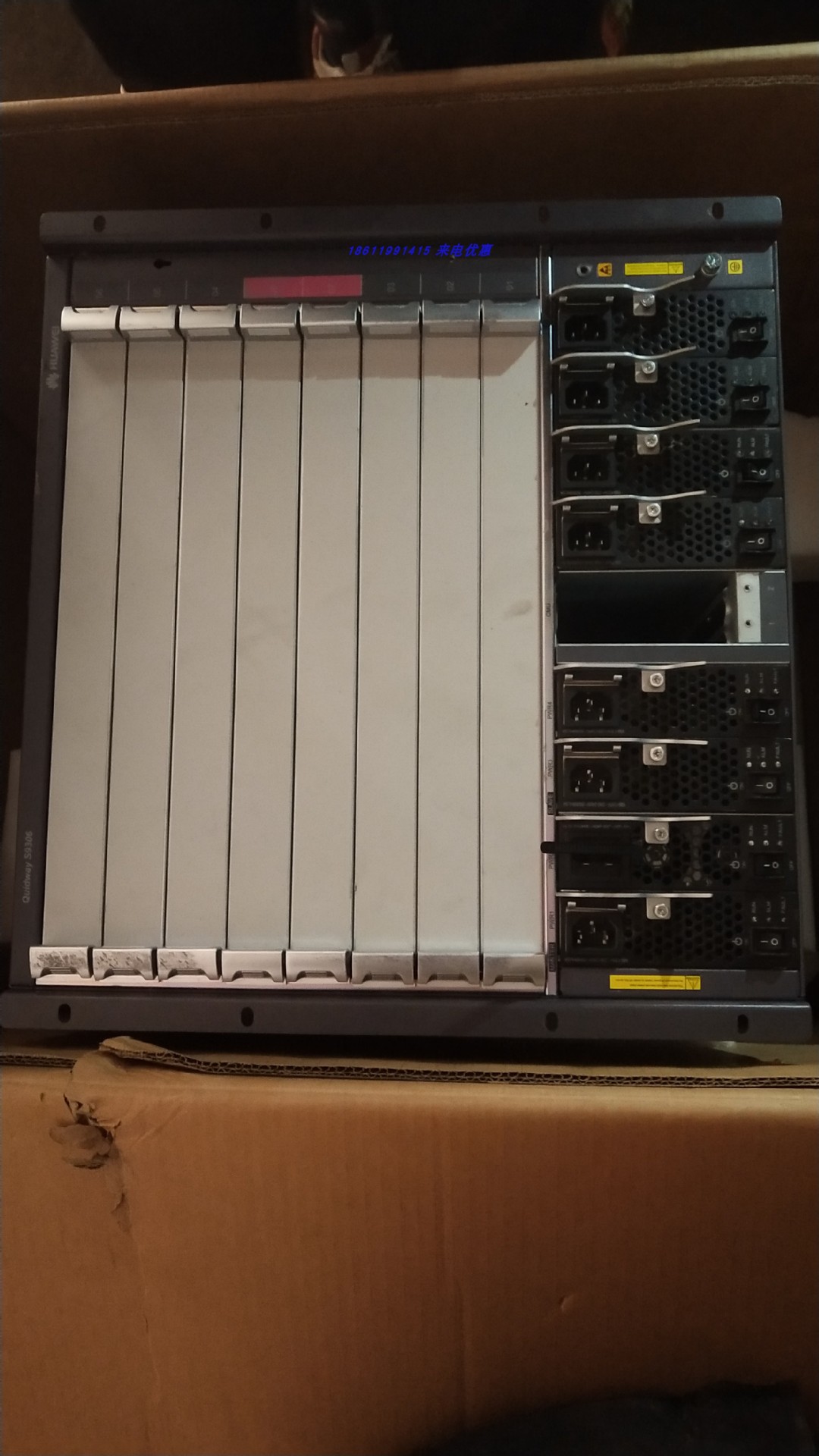 全新华为quidway s9306 t比特路由交换机,双风扇双引擎双电源