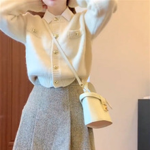 秋冬季新款韩版甜美小香风软妹奶fufu针织毛衣内搭衬衣高腰半身裙