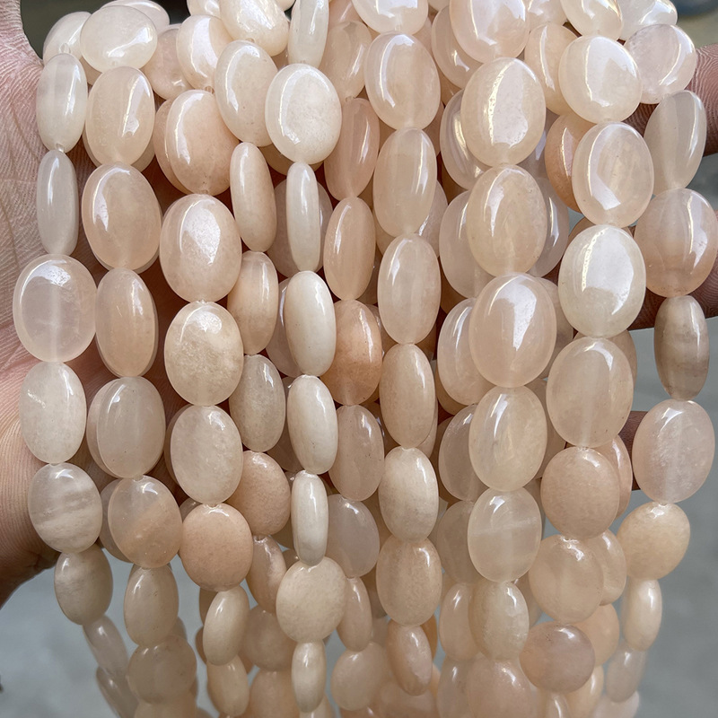 晶德珠宝玉石椭圆形散珠13x18mmdiy饰品配件项链串珠子半成品批发