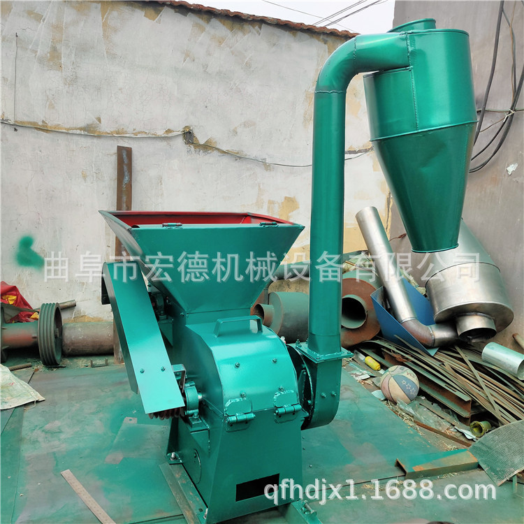 自动进料花生秧秸秆粉糠机 油菜秆蔬菜秆打粉机 粮食粉碎机-阿里巴巴