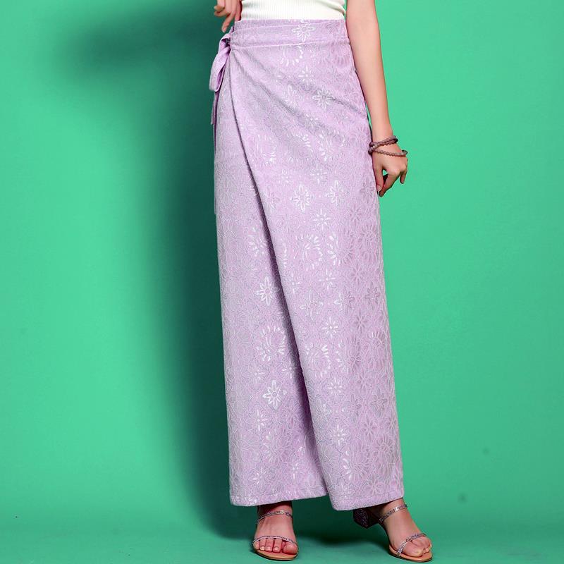 夏装新款度假旅游泰国裹裙娘惹服饰民族蕾丝半身裙傣族舞蹈筒裙女