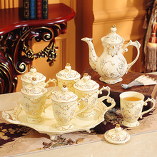 PHZ0批发陶瓷咖啡杯子欧式小奢华家用水具茶杯英式下午茶结婚茶具