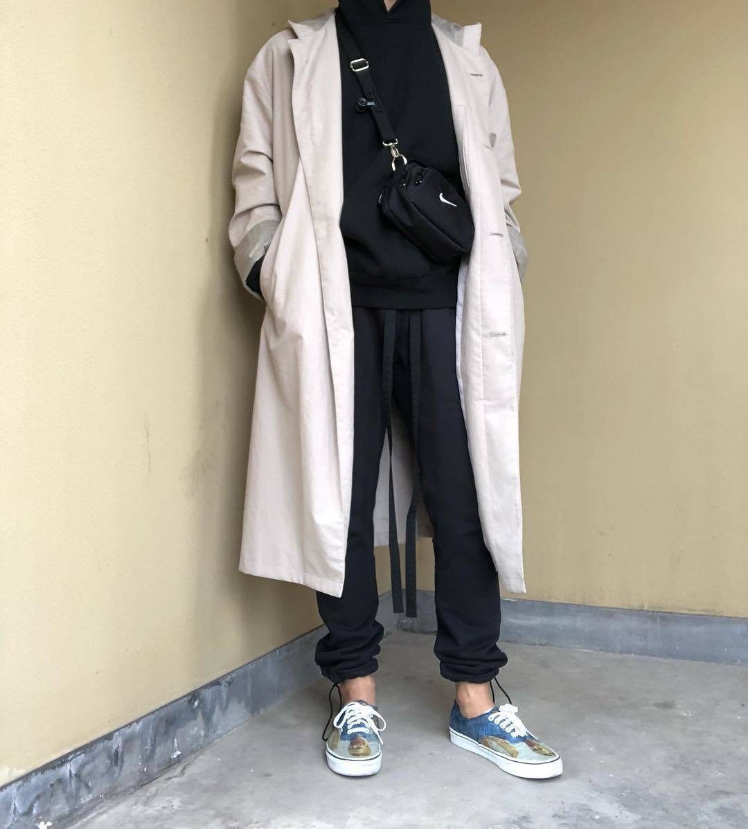 fear of god第六季主线6th小标logo长飘带抽绳宽松潮高街fog长裤