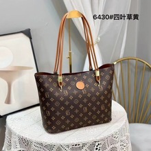 经典高质感老花女士大容量托特包时尚印花单肩包手提包腋下包女包