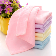 KF15小毛巾方巾比柔软吸水四方挂钩幼儿园儿童家用婴儿洗