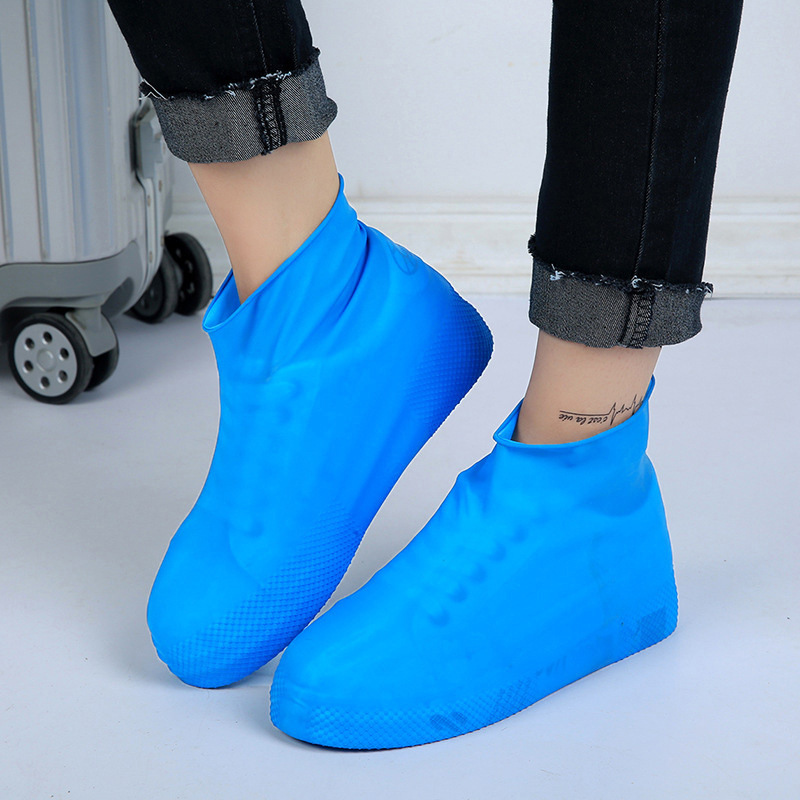 加厚乳胶防水鞋套耐磨底鞋套防泥沙防雨鞋套旅行下雨天户外水鞋套