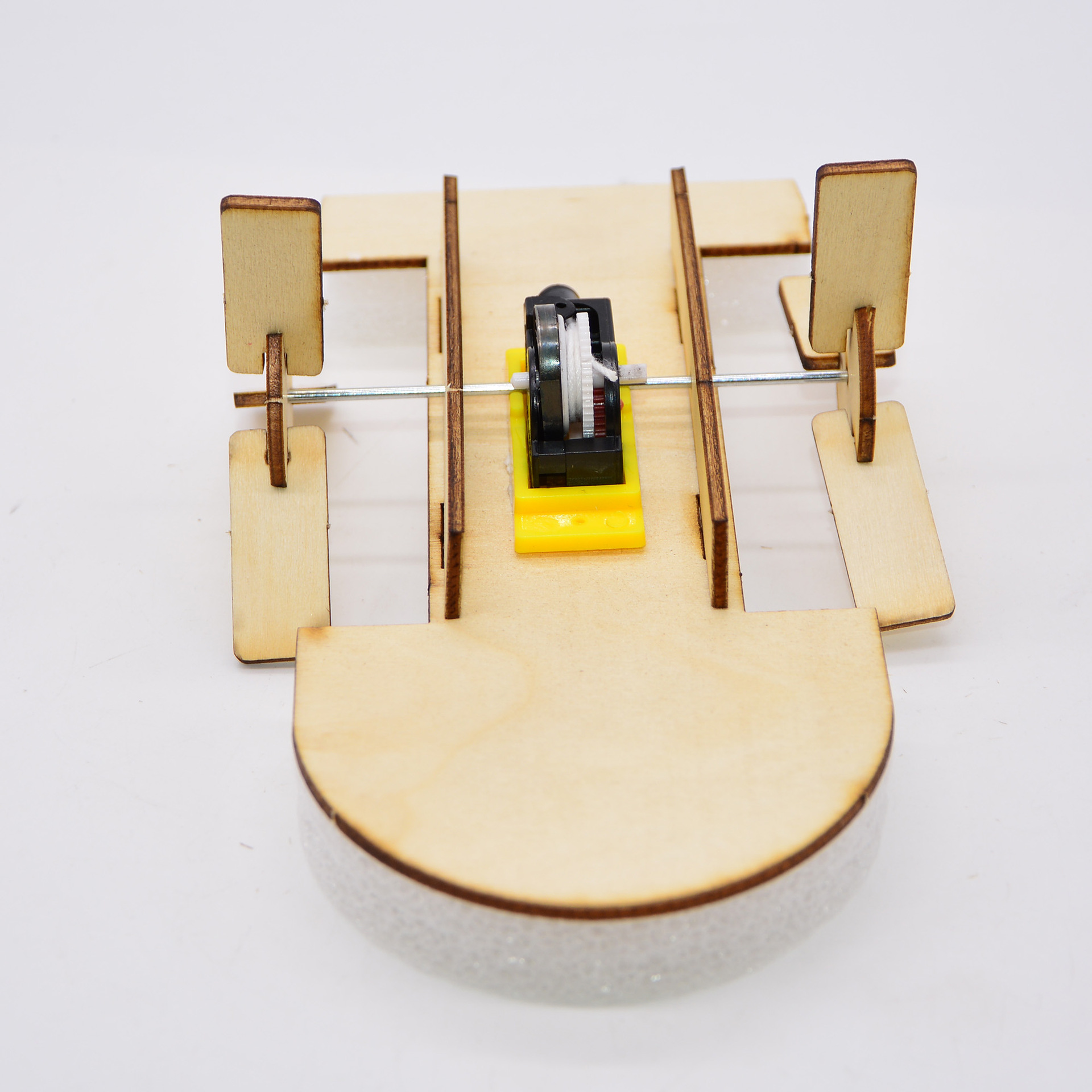 diy双桨明轮船拉线快艇中小学益智科技手工小制作轮船模型材料包