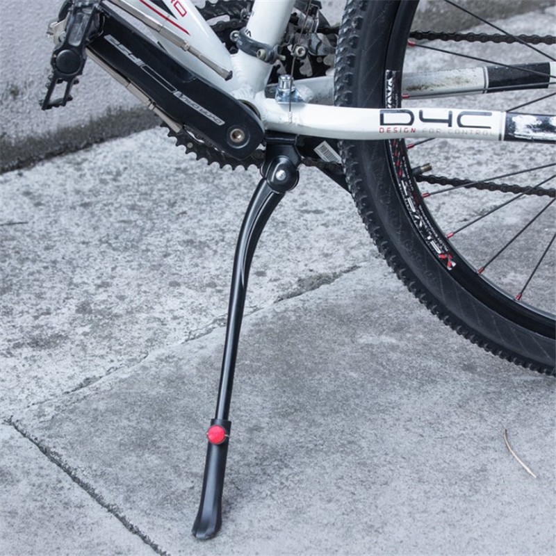 山地自行车脚撑铝合金边脚撑可调节防滑型中支撑停车架撑脚架配件
