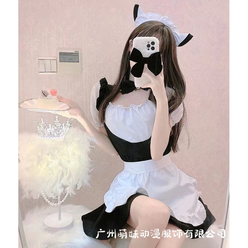 日系猫咪女仆装长裙cosplay女装制服女佣角色扮演猫女服装套装款