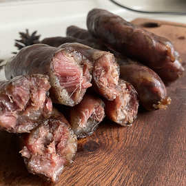 山东香肠风干黑香肠灌肠潍坊特产熟食即食淄博博山莱芜纯猪肉腊肠