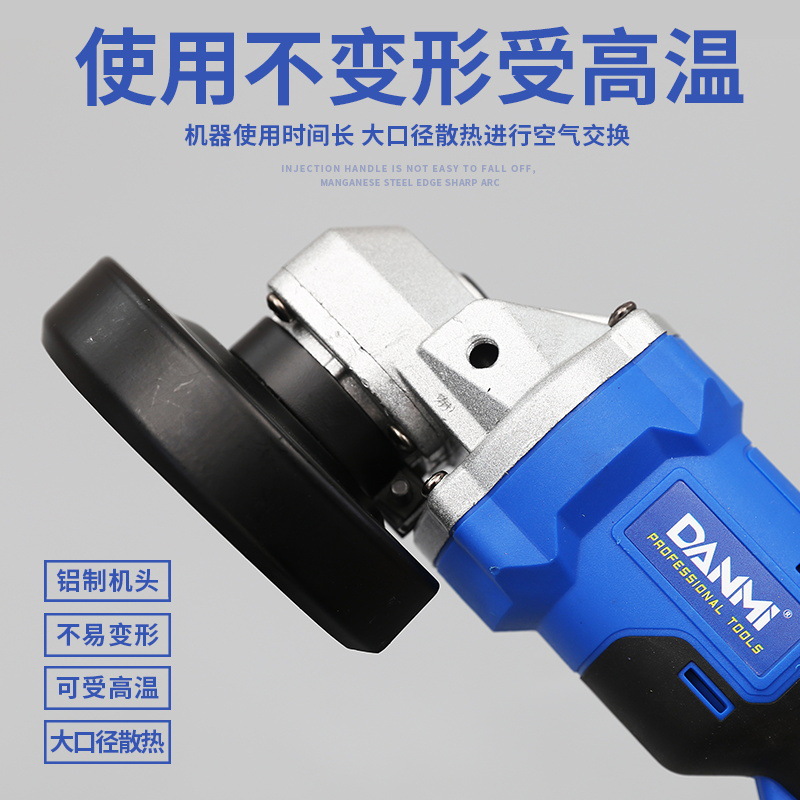 Brushless Lithium Battery Charging Angle Grinder Grinding Machine Hand Polishing Cutting Machine Hand Grinding Wheel Electric Polishing Machine Lithium Battery