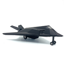 （彩盒）F117隐形战机模型仿真合金战斗机回力声光儿童飞机玩具