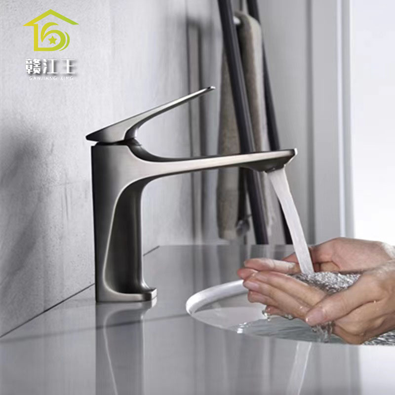 Copper Core Basin Faucet Bathroom Washbasin Wash Basin Faucet Hot and Cold Water Inter-Platform Basin Wash Basin Gun Gray Water Tap