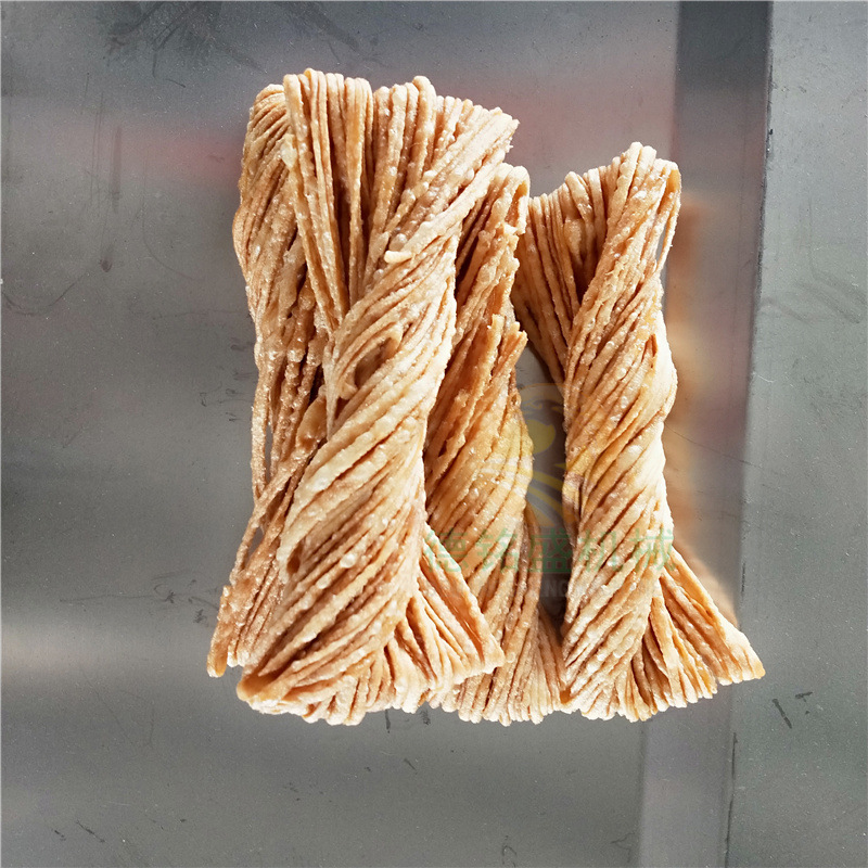 自动控温蝶形馓子油炸机江都销售金丝馓子油炸成套设备出条机