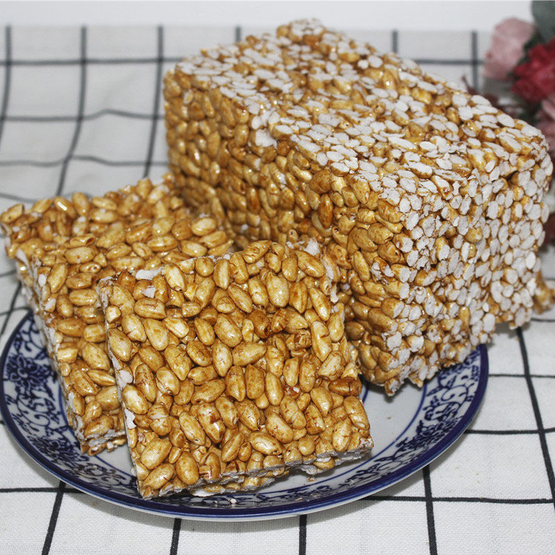 广西红糖米花糖16块袋爆米花糖酥脆糖糤8090后怀旧儿时年货零食