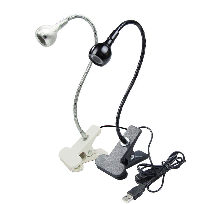 USB Night Light Clip Learning Table Lamp Bedside Lamp Hot Lamp Nail Polish Curing Light UV Glue Curing Black Light Bulb