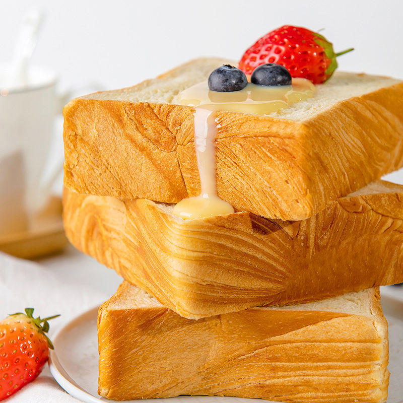 纯牛奶吐司面包早餐软面包整箱批发特价休闲零食品学生代餐蛋糕