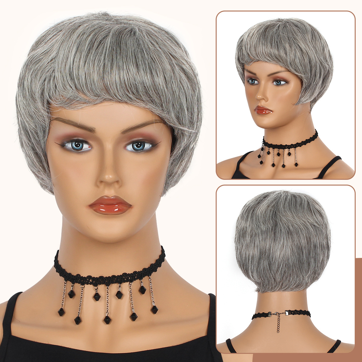 跨境热销 欧美假发女士短直发头套女假发-阿里巴巴