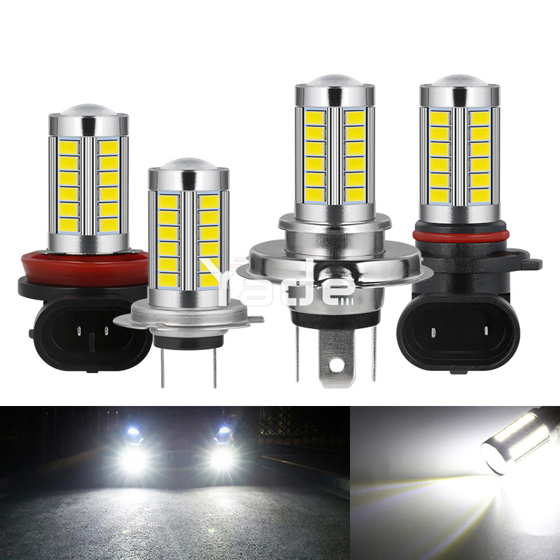 Auto LED Lights H4 H7 H11 9006 9005 Fog Light 5730 5630 33smd Motorcycle Headlight