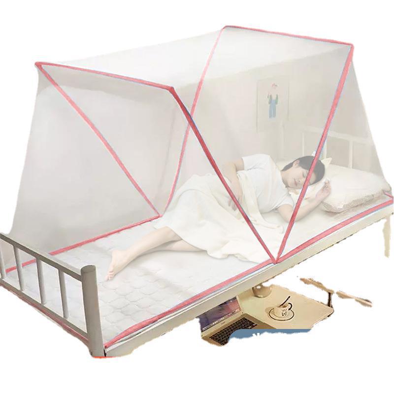 网红学生宿舍折叠蚊帐2024新款家用单人床免安装帐篷上下床罩2023