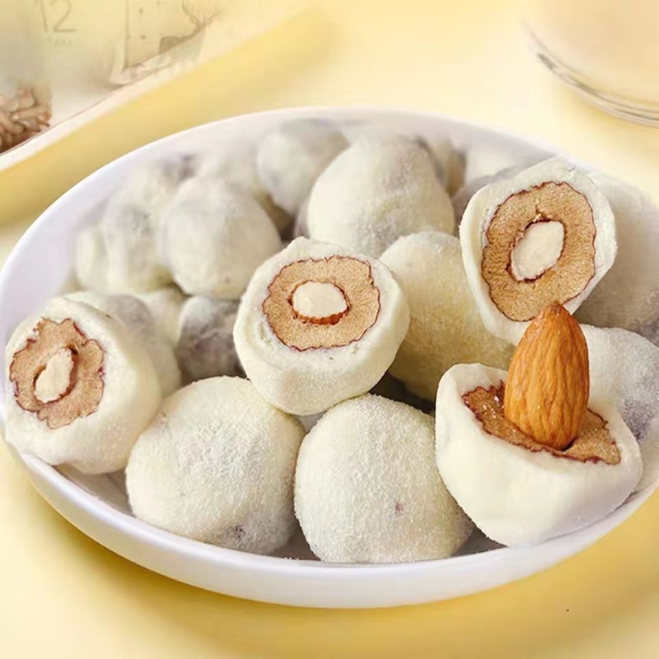 奶油夹心枣巴达木奶枣休闲零食独立包装奶枣250g装一件代发
