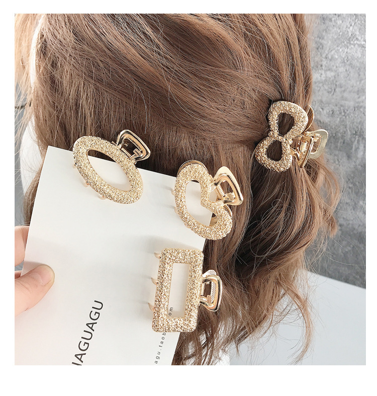 Korean Style Girl Elegant Clip Alloy Small Hair Grabbing Clip Back Head Medium Hairpin Headdress Top Clip Clip Hairpin