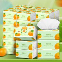 物语本色 桔子系列抽纸12包批发家用卫生纸巾实惠纸面巾纸