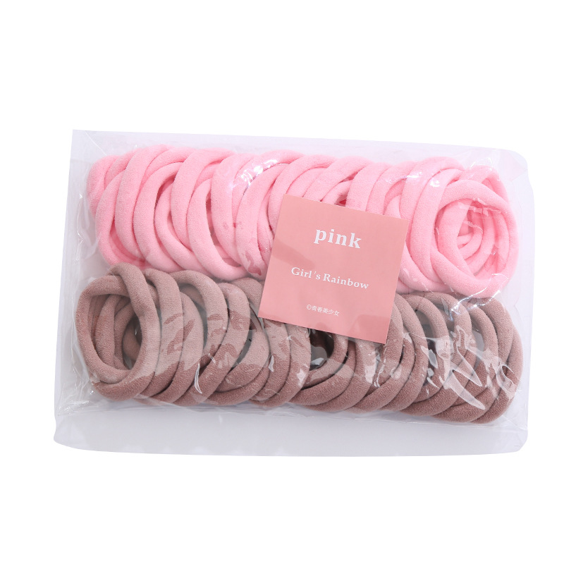 Color Matching Towel Ring Seamless Color Rubber Band Hair Band Tie-up Hair Head Rope Korean Style 50