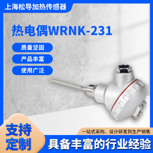 Pt100热电阻WZP-231防水接线盒测温探头K热电偶一体化温度变送器