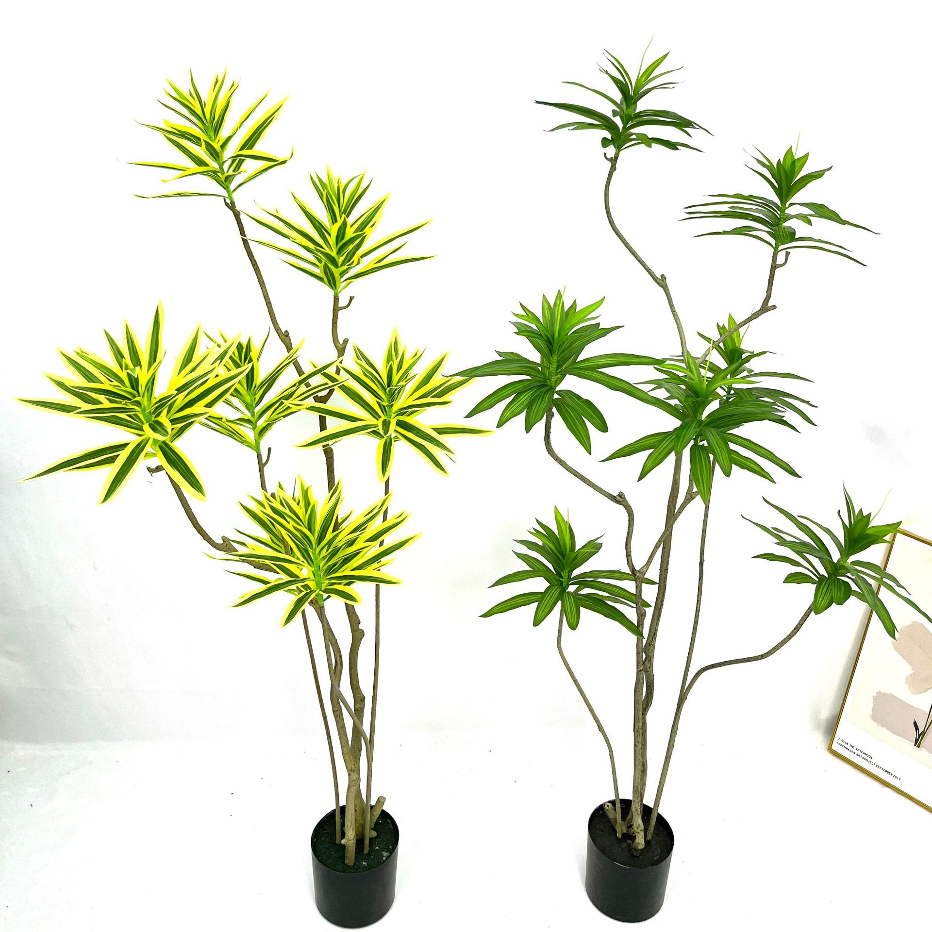 仿真百合竹落地植物盆栽 办公室室内客厅大型网红绿植仿真树摆件