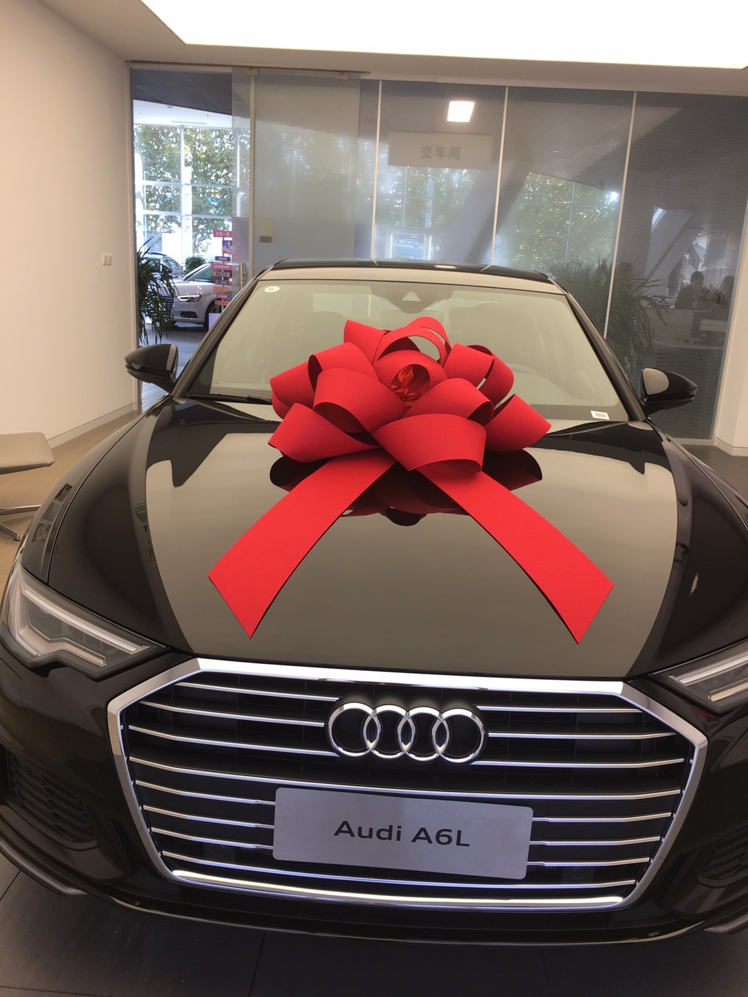 新车布置汽车展示大红花装饰4s店展厅布置提车蝴蝶结交车仪式用品