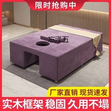 QR泰式按摩床厂家直销 实木中式按摩床推拿美容SPA床现做加宽加固