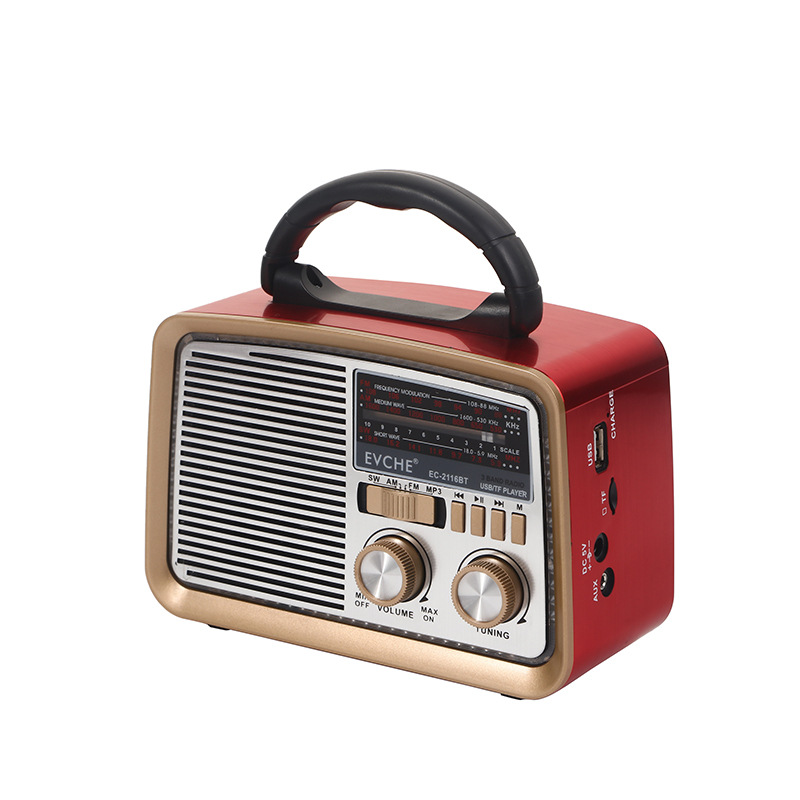 Retro Bluetooth Audio Radio Cross-Border Multi-Functional Full-Range Radio Portable Vintage Radio Wholesale