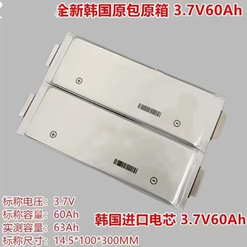 全新sk60安  三元聚合物锂电池 软包大单体大容量动力电池 电动车