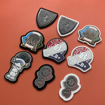 黑色五金个性皮标衣服补丁贴立体皮牌服装辅料羽绒服标夹克标裤标