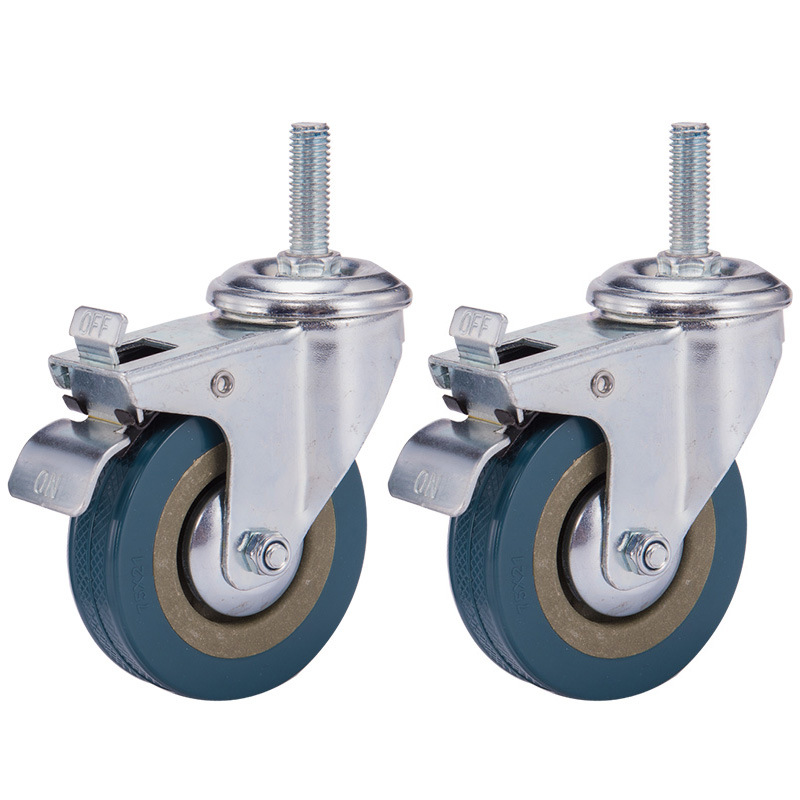 购物车买菜车小拉车推车轮子万向轮配件行李车拖车三角轮爬楼