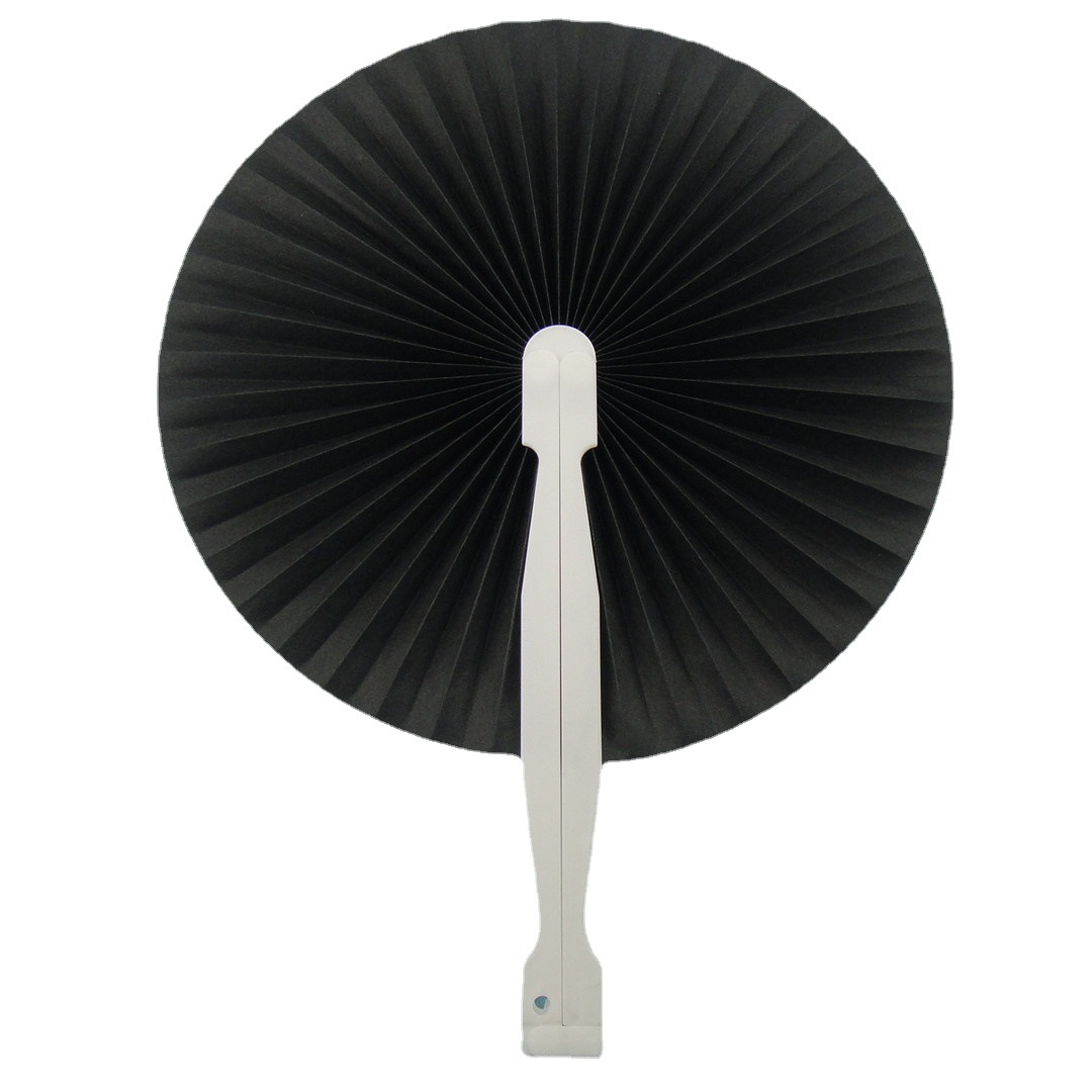 塑料纸扇 折叠圆扇子 旅行扇