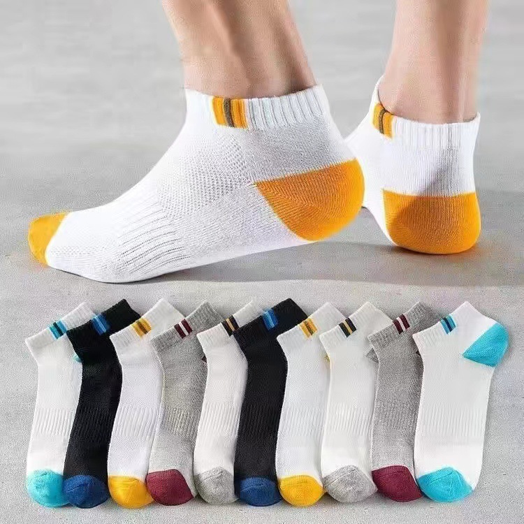 [30 Pairs] Socks Male Socks Men's Socks Summer Thin Low Cut Sports Low Cut Invisible Boat Socks